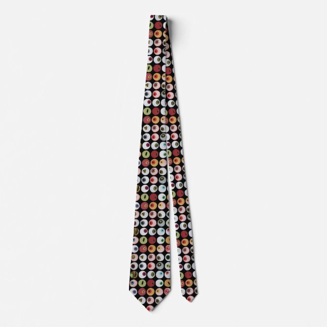 Embroidered Eyeball Collection Tie (Front)