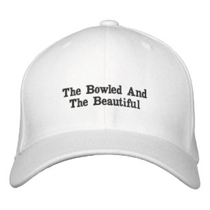 Embroidered Funny Bowled And Beautiful Design Embroidered Hat