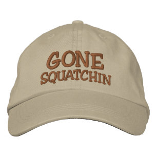 Embroidered GONE SQUATCHIN Hat - *BOBO* Edition