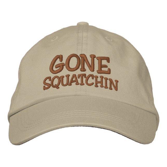 Embroidered GONE SQUATCHIN Hat - *BOBO* Edition (Front)