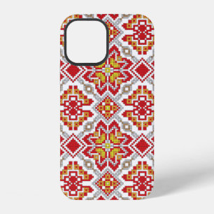 Embroidered handmade cross-stitch ethnic Ukraine p iPhone 12 Case