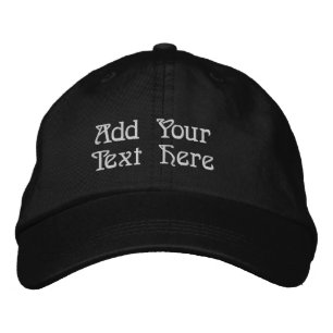 Embroidered Hat , Add Your Text