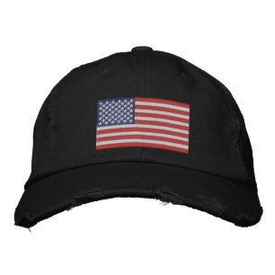 Embroidered Hat American Flag