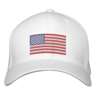 Embroidered Hat American Flag