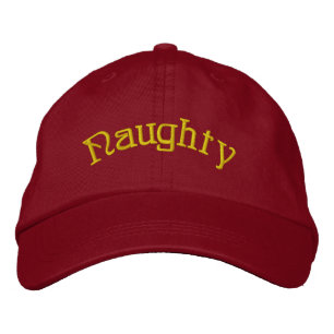 Embroidered Hat - Personalised Naughty Christmas
