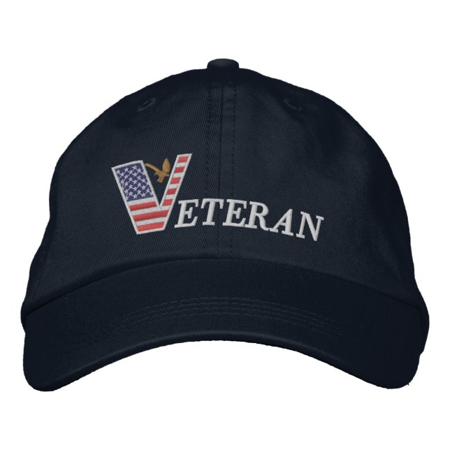 Embroidered Hat Veteran (Front)
