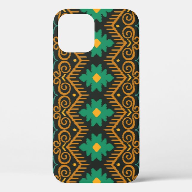 Embroidered Ikat Fabric Ethnic Design Case-Mate iPhone Case (Back)
