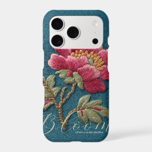 Embroidered Look Floral Bloom