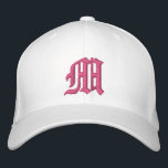Embroidered Modern Elegant Monogram Baseball Cap<br><div class="desc">Your monogram modern and elegant embroidered on your cap. Very nice gift for birthday or mother's day.</div>