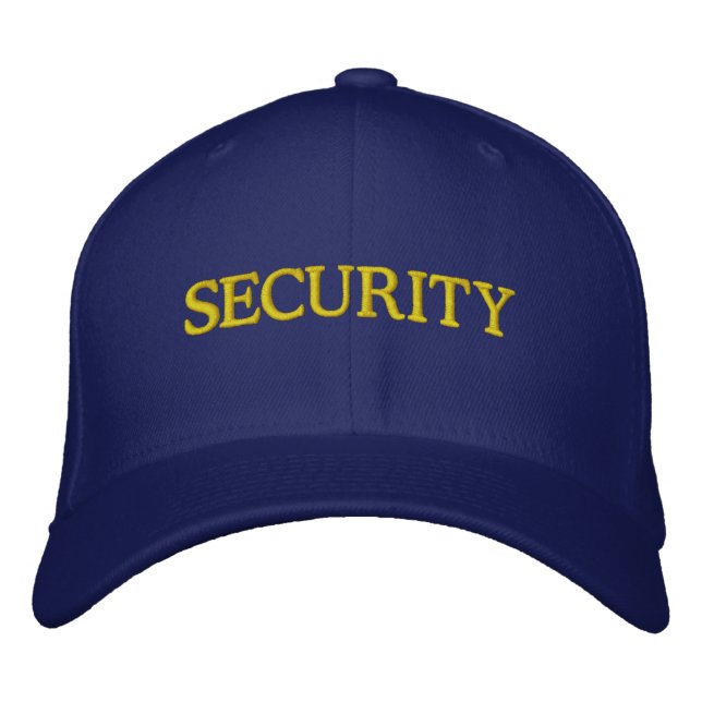 Embroidered Navy Blue Security hat (Front)
