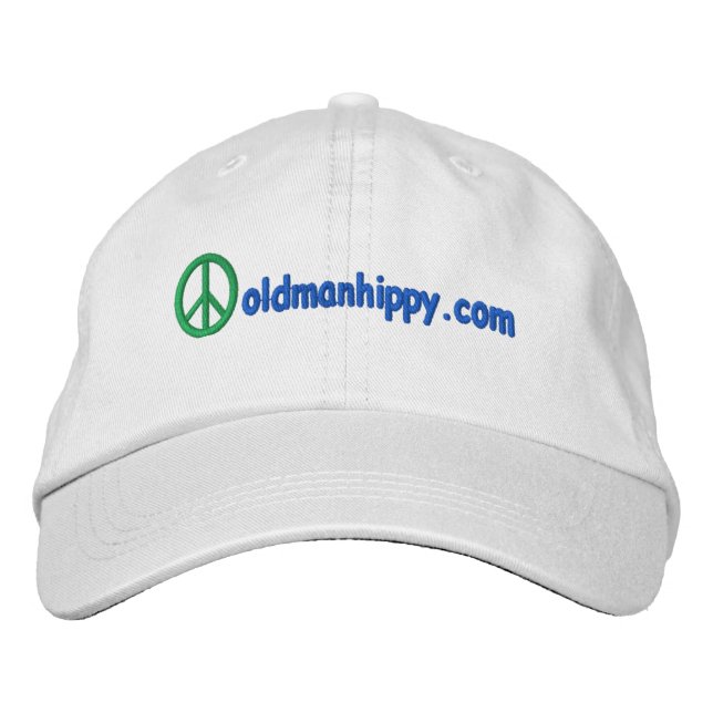 Embroidered Old Man Hippy Hat (Front)