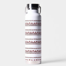 Embroidered Pattern Stainless Steel Bottle