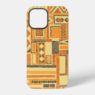 Embroidered seamless patchwork pattern. Bohemian o iPhone 12 Case