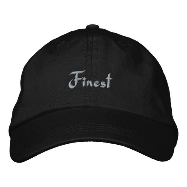 embroidered strap back hat (Front)