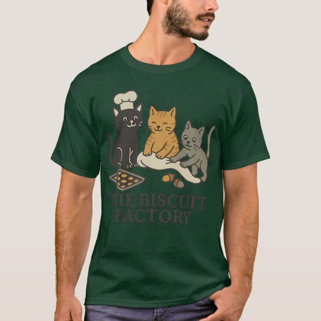 Embroidered The Biscuit Factory T-Shirt (Front)