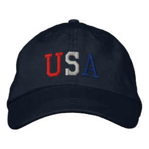 Embroidered USA Sports Hat