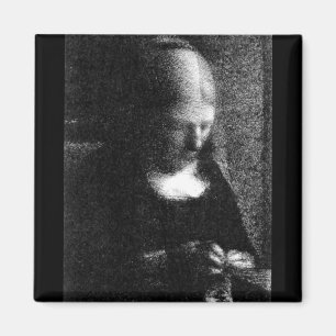 Embroidering  by Seurat Magnet