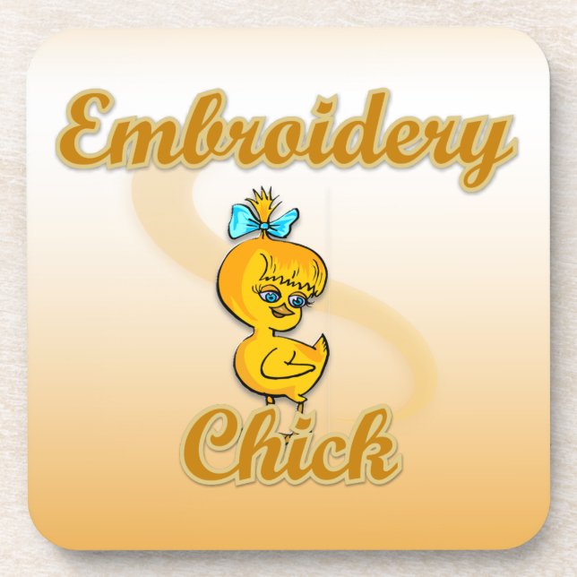 Embroidery Chick Coaster (Front)