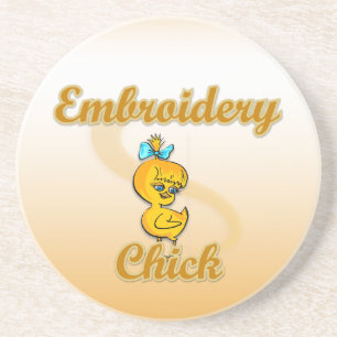 Embroidery Chick Coaster