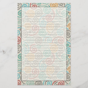 Embroidery fancy rumpled paper