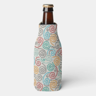 Embroidery fancy rumpled paper bottle cooler