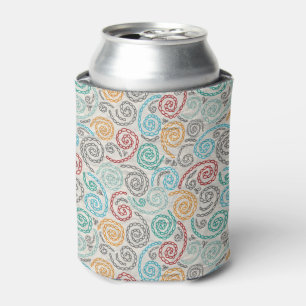 Embroidery fancy rumpled paper can cooler