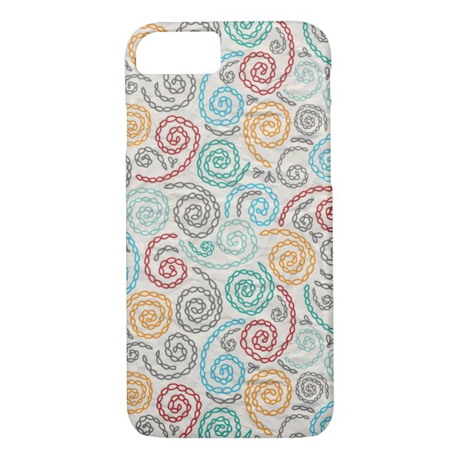 Embroidery fancy rumpled paper Case-Mate iPhone case (Back)