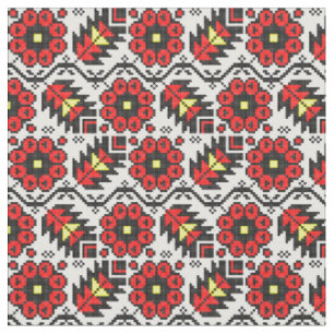 Embroidery Folklore Art cross-stitch floral flower Fabric