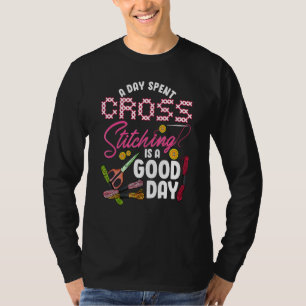 Embroidery Hoops Projects A Day Spent Cross Stitch T-Shirt