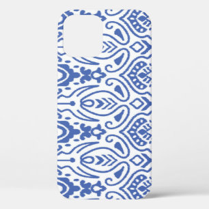 Embroidery ikat: ethnic seamless pattern. iPhone 12 case