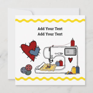 Embroidery  invitation