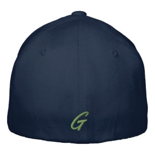 Embroidery Monogram Letter G  Embroidered Hat