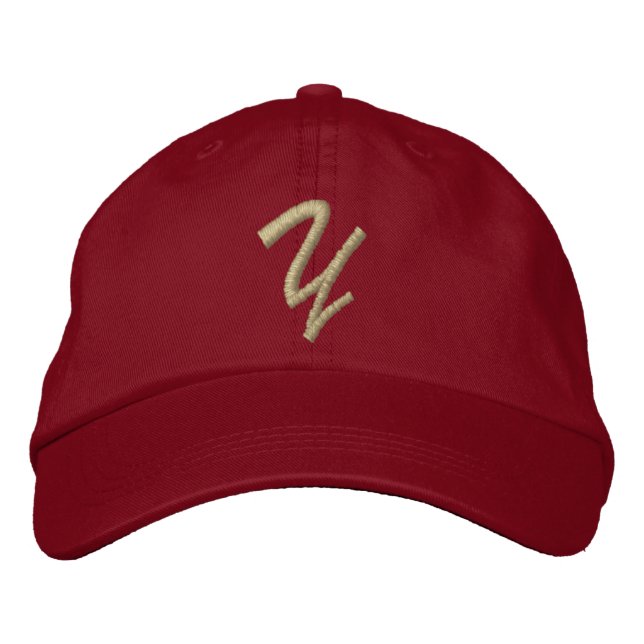 Embroidery Monogram Letter Y Initial Embroidered Hat (Front)