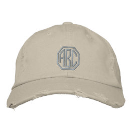 Embroidery Monogram Personalised Initials Embroidered Hat