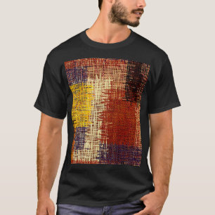 Embroidery ornament, colored lines, bohemian style T-Shirt