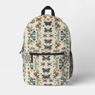 Embroidery Pattern Printed Backpack