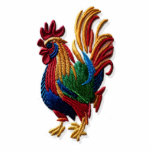 Embroidery rooster - Embroidery traditional animal Standing Photo Sculpture<br><div class="desc">Embroidery rooster - Embroidery traditional animal by CallisC</div>