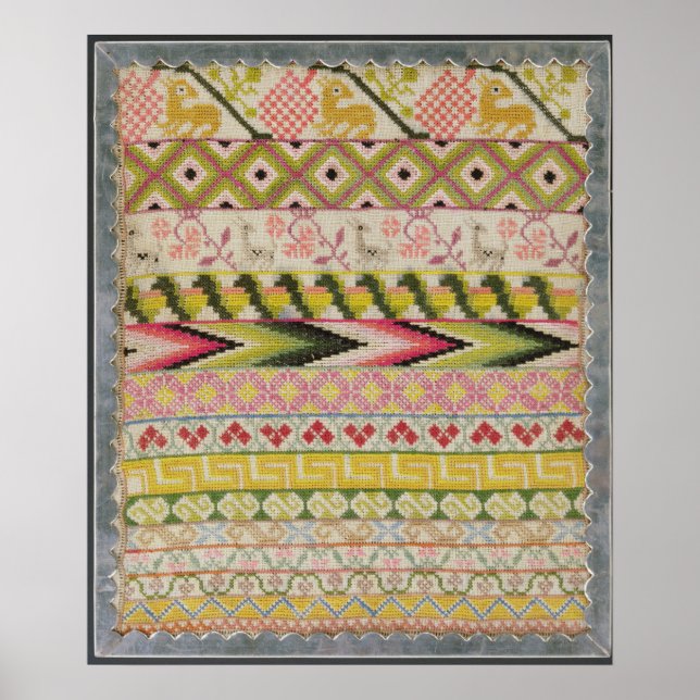 Embroidery sampler poster (Front)
