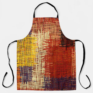 Embroidery - seamless ornament. Coloured lines on Apron