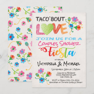 Embroidery Taco 'bout Love couples shower invite