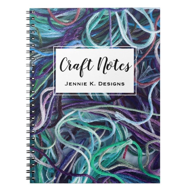 Embroidery Thread Crafts Notebook (Front)