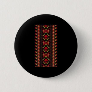 Embroidery Ukraine Vyshyvanka Print Ethnic Pattern 6 Cm Round Badge