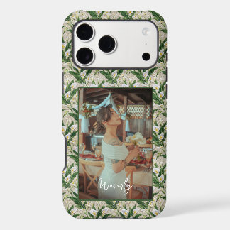 Embroidery White Calla Lily Botanical Custom Photo