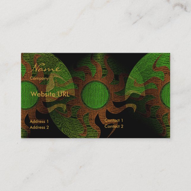 Embroidery Worlds Business Card (Front)