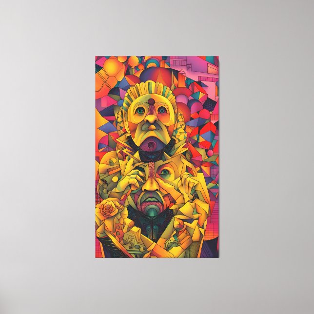Embroiled Royal Canvas Print (Front)
