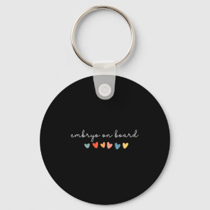 Embryo On Board Heart Ivf Transfer Day Fertility N Key Ring