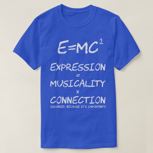 EMC2 social dancing funny expressive dance equatio T-Shirt (Design Front)