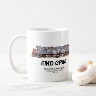 EMD GP60 Diesel Locomotive of Southern Pacific Coffee Mug