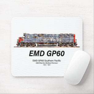 EMD GP60 Diesel Locomotive of Southern Pacific Mouse Mat