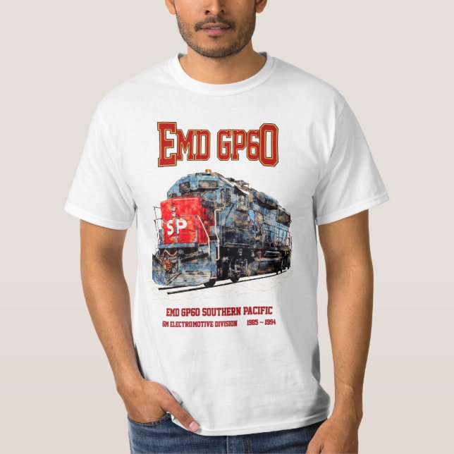 EMD GP60 Diesel Locomotive of Southern Pacific T-Shirt (Front)